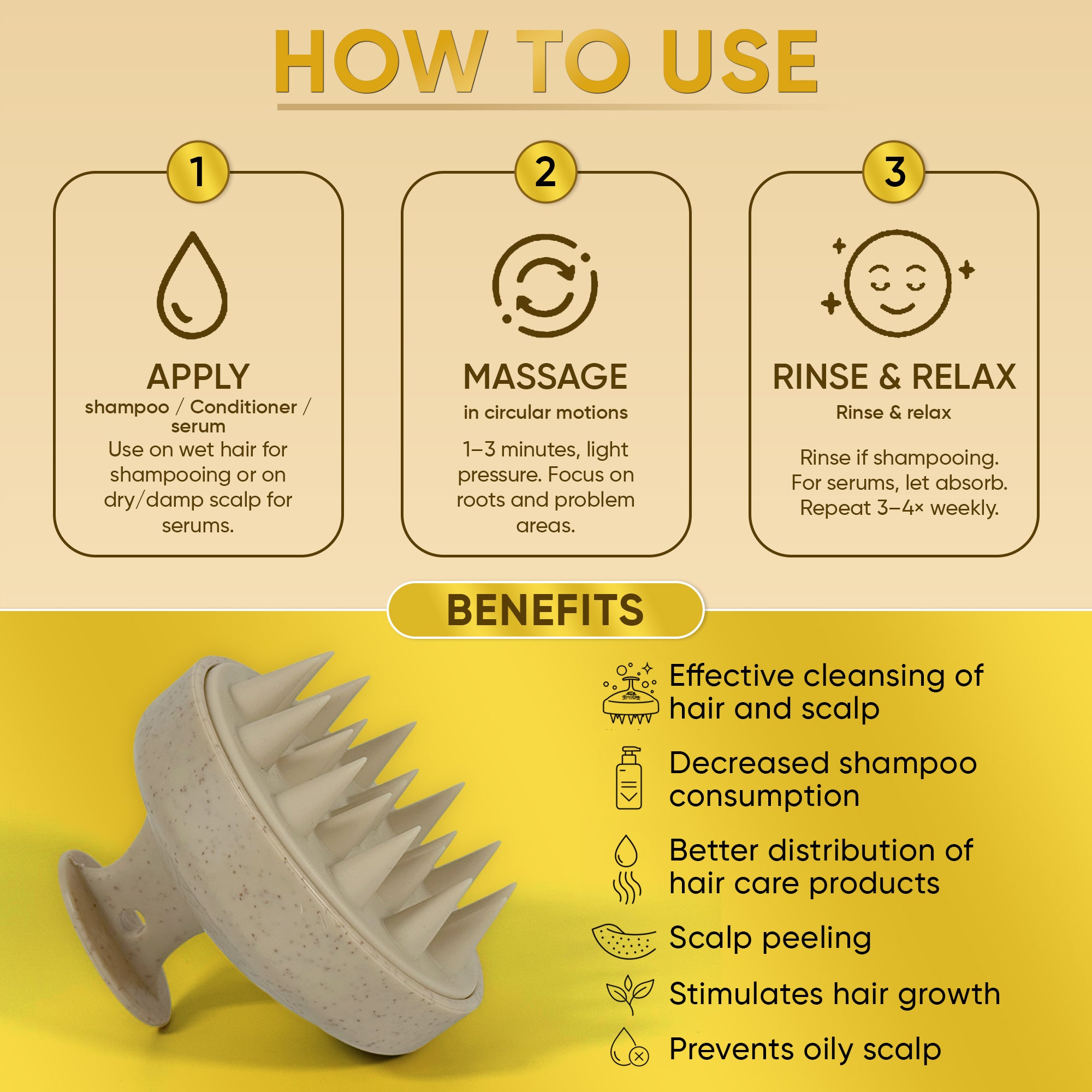 Silicon Scalp Massager