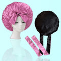 Reversible Tie Satin Bonnet