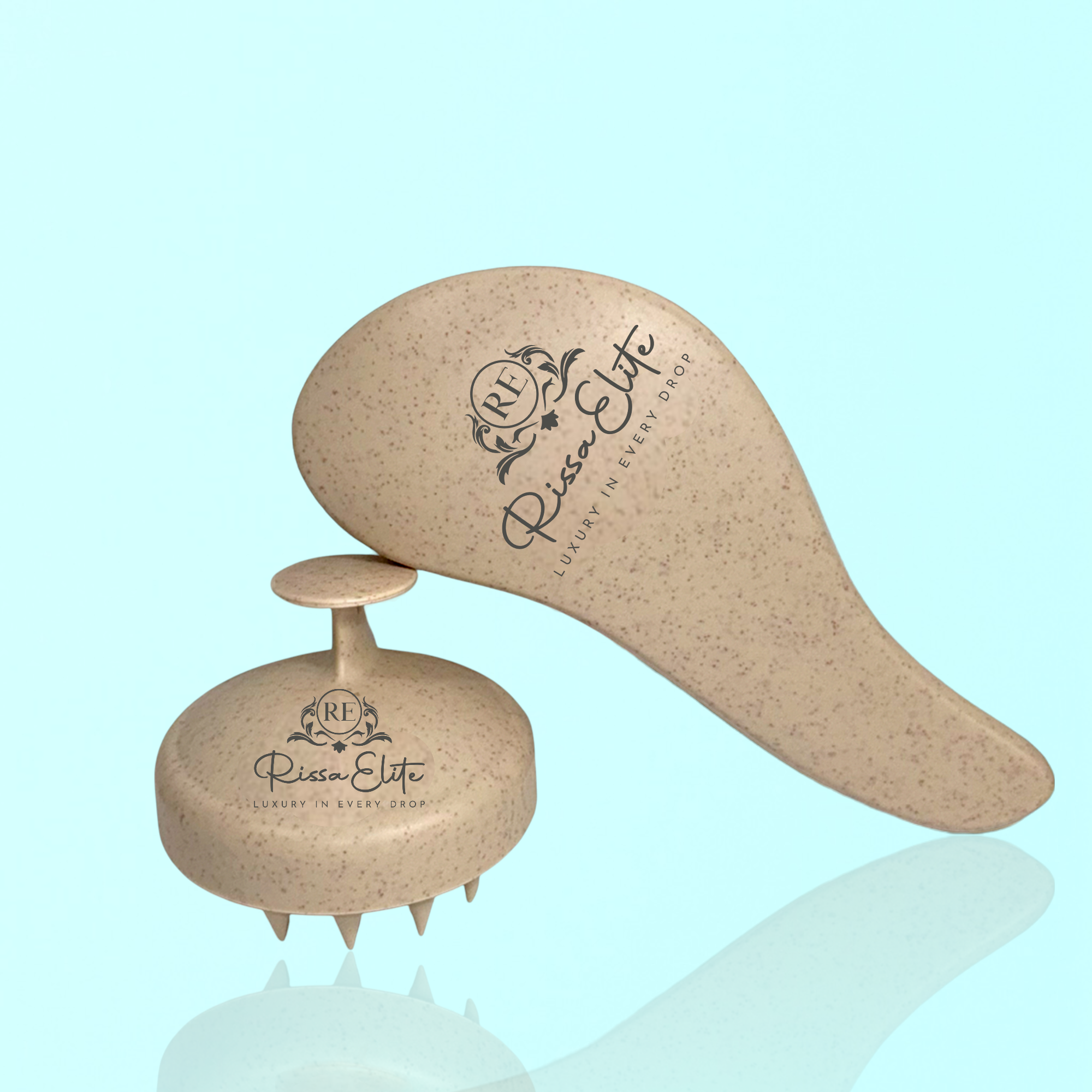 Silicon Detangler Brush & Scalp Massager Set